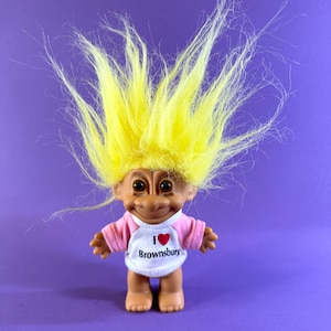 Vintage Russ Troll - Brownsburg Indiana Souvenir - Yellow Hair