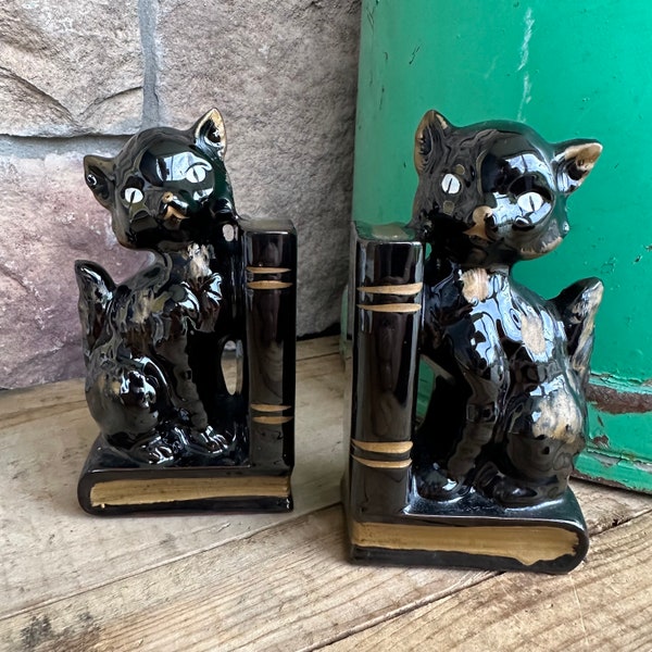 Cat Bookends Etsy