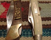 Lot of 2 Vintage Pocket Knifes - Folding Pocket Knife - Lock Blade Knife