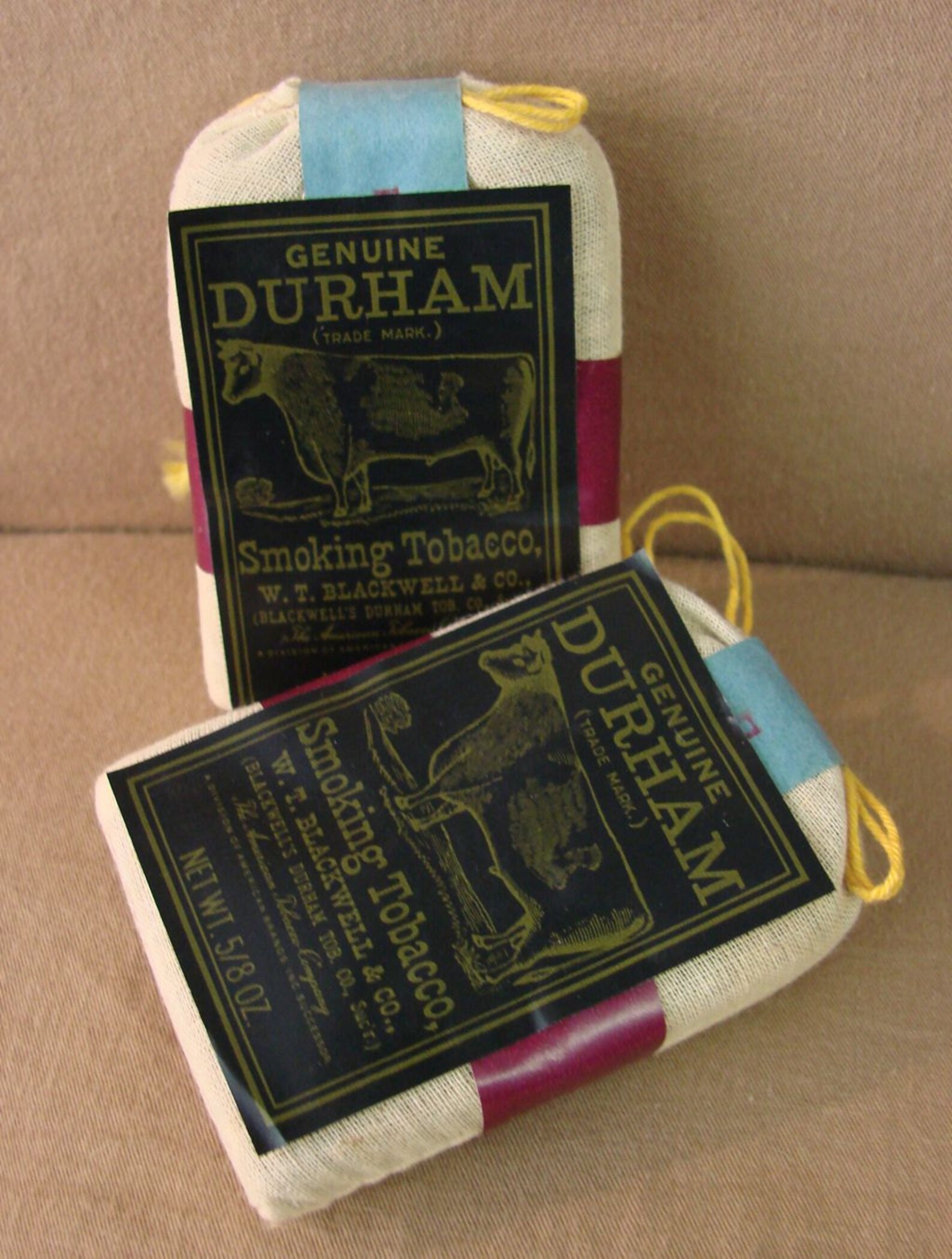 Genuine Bull Durham Smoking Tobacco 2 Bags Of Tobacco And Etsy