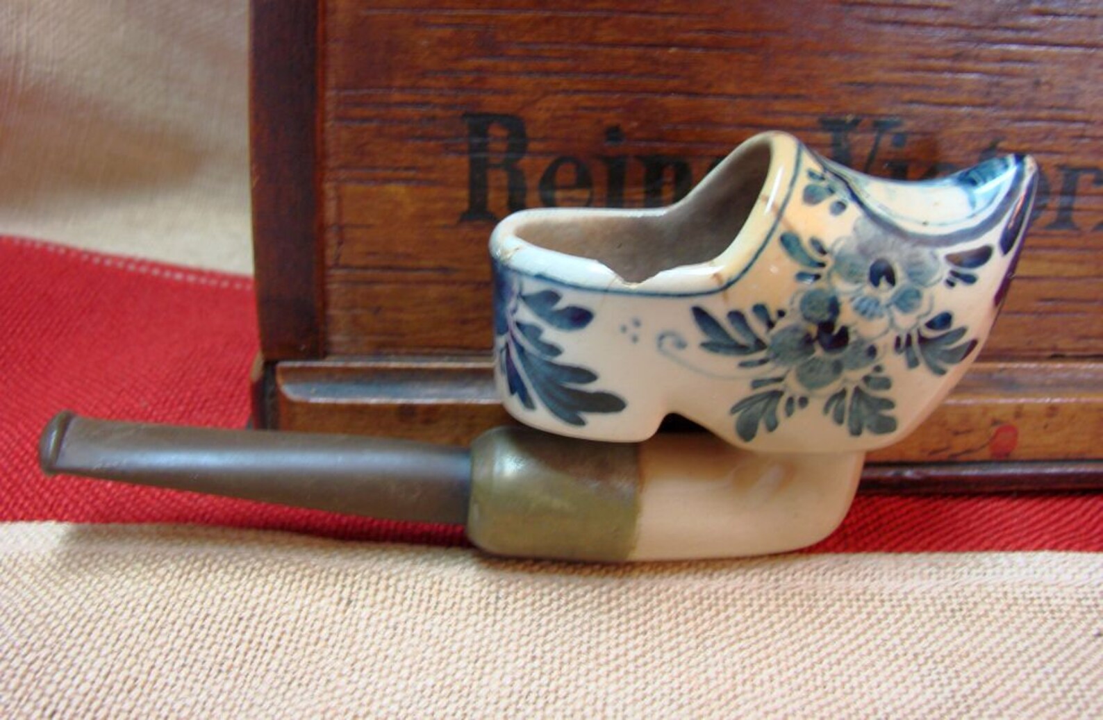 Vintage DELFT Smoking Pipe DELFT Dutch Shoe Smoking Pipe Etsy