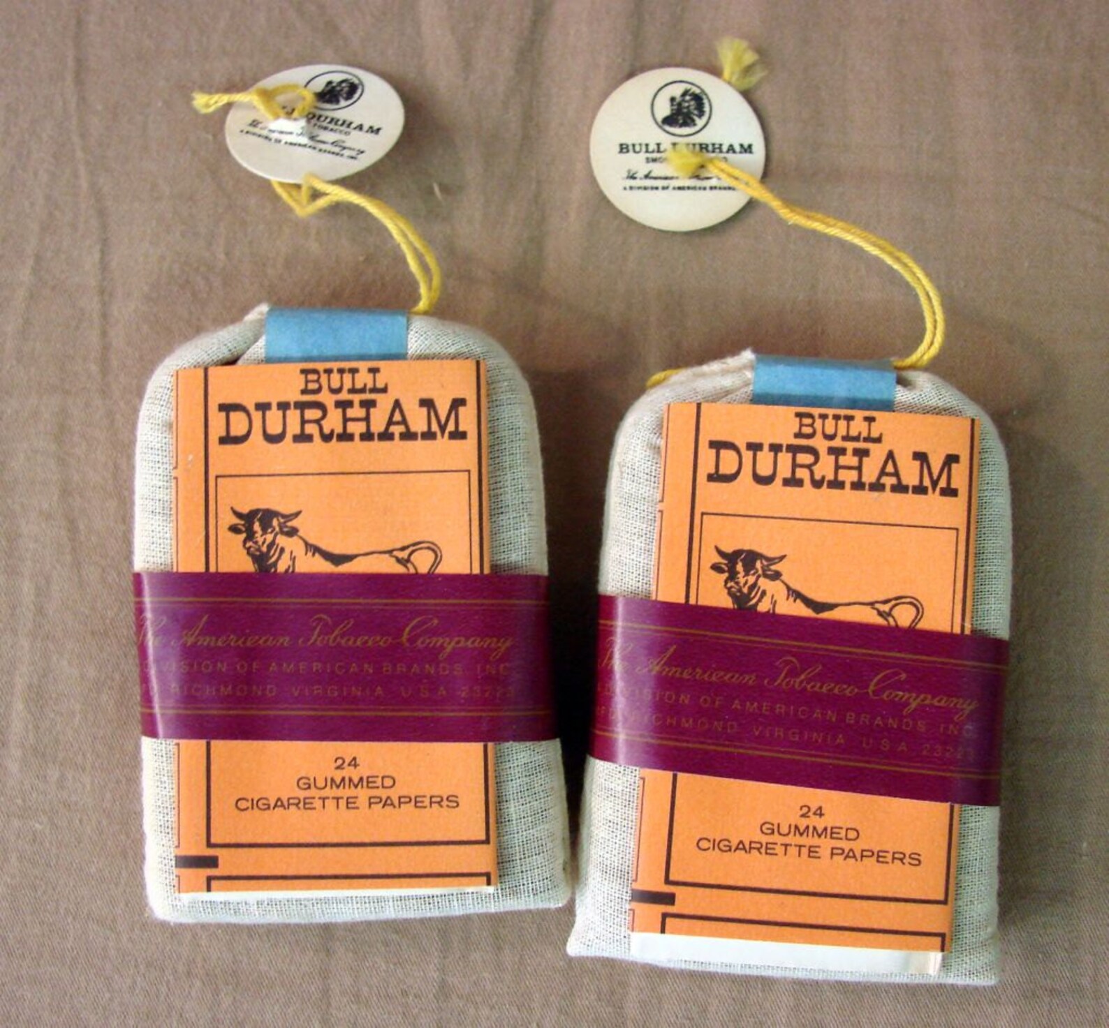Genuine Bull Durham Smoking Tobacco 2 Bags Of Tobacco And Etsy