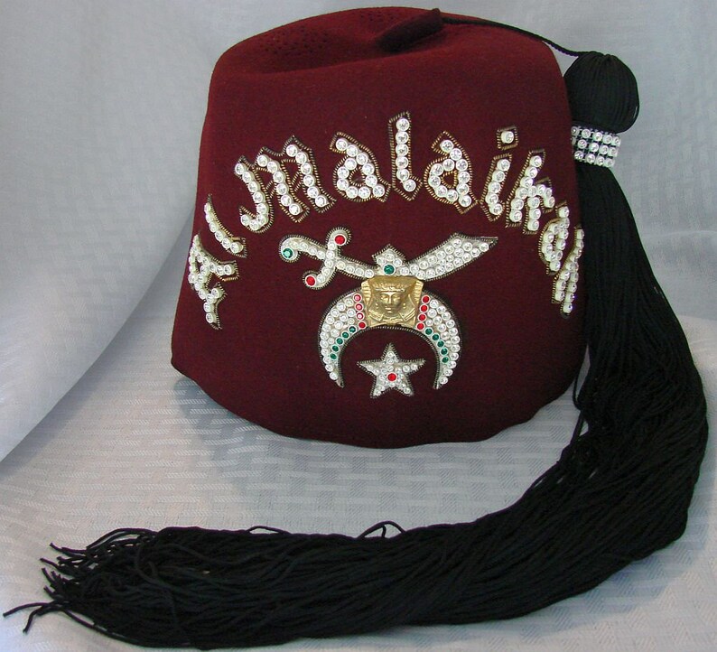Vintage Shriners Fez Hat Masonic Fraternity Hat Shriner Etsy