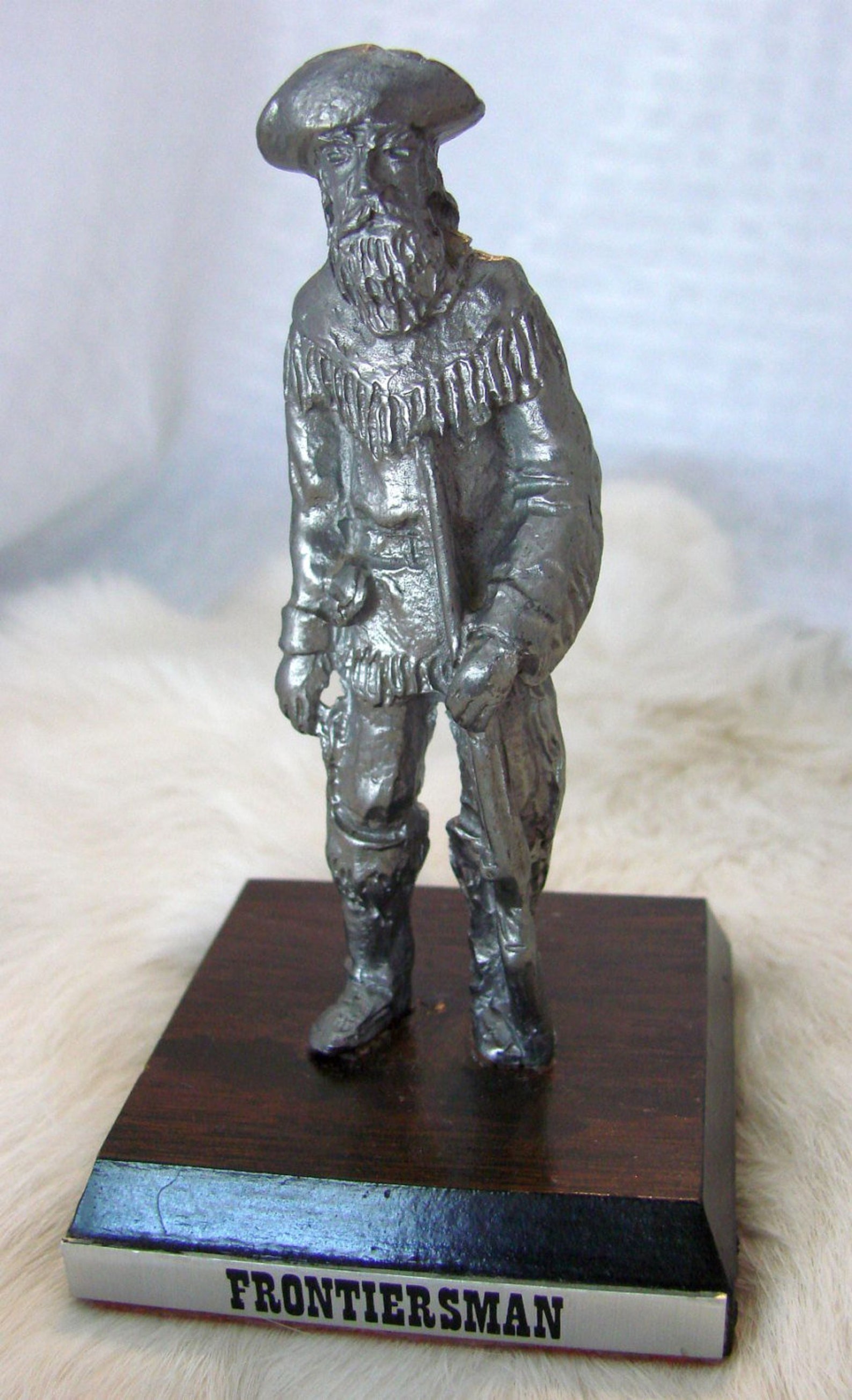 FRONTIERMAN PEWTER SCULPTURE Pewter Statue Mountain Man Etsy