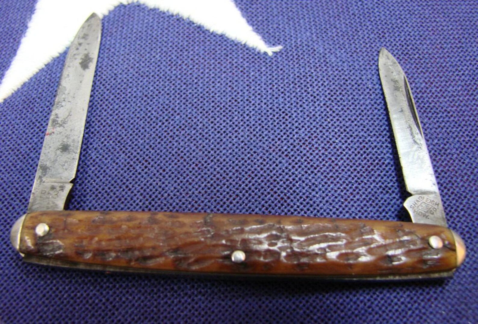 Rare Shapleigh Pocket Knife HDW Co. B53 Bone Handle Etsy