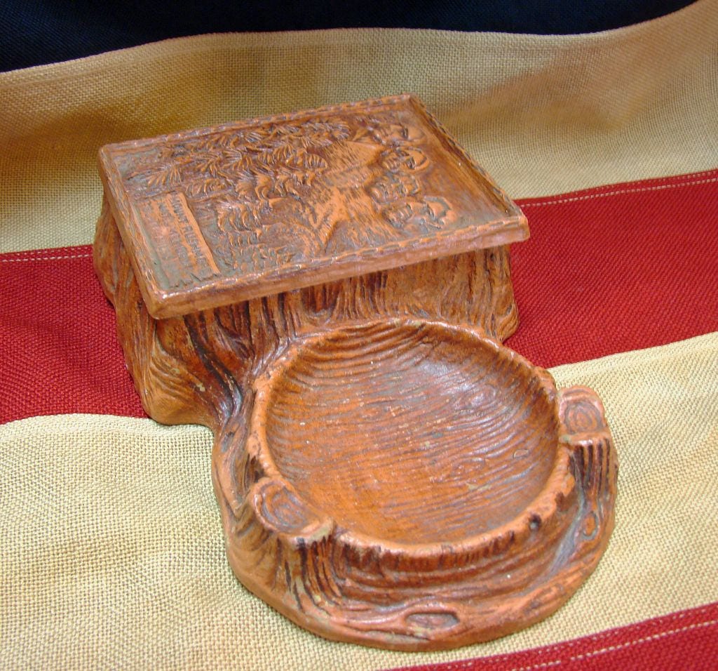Vintage Ashtray and Cigarette Box Circa 1940's Etsy
