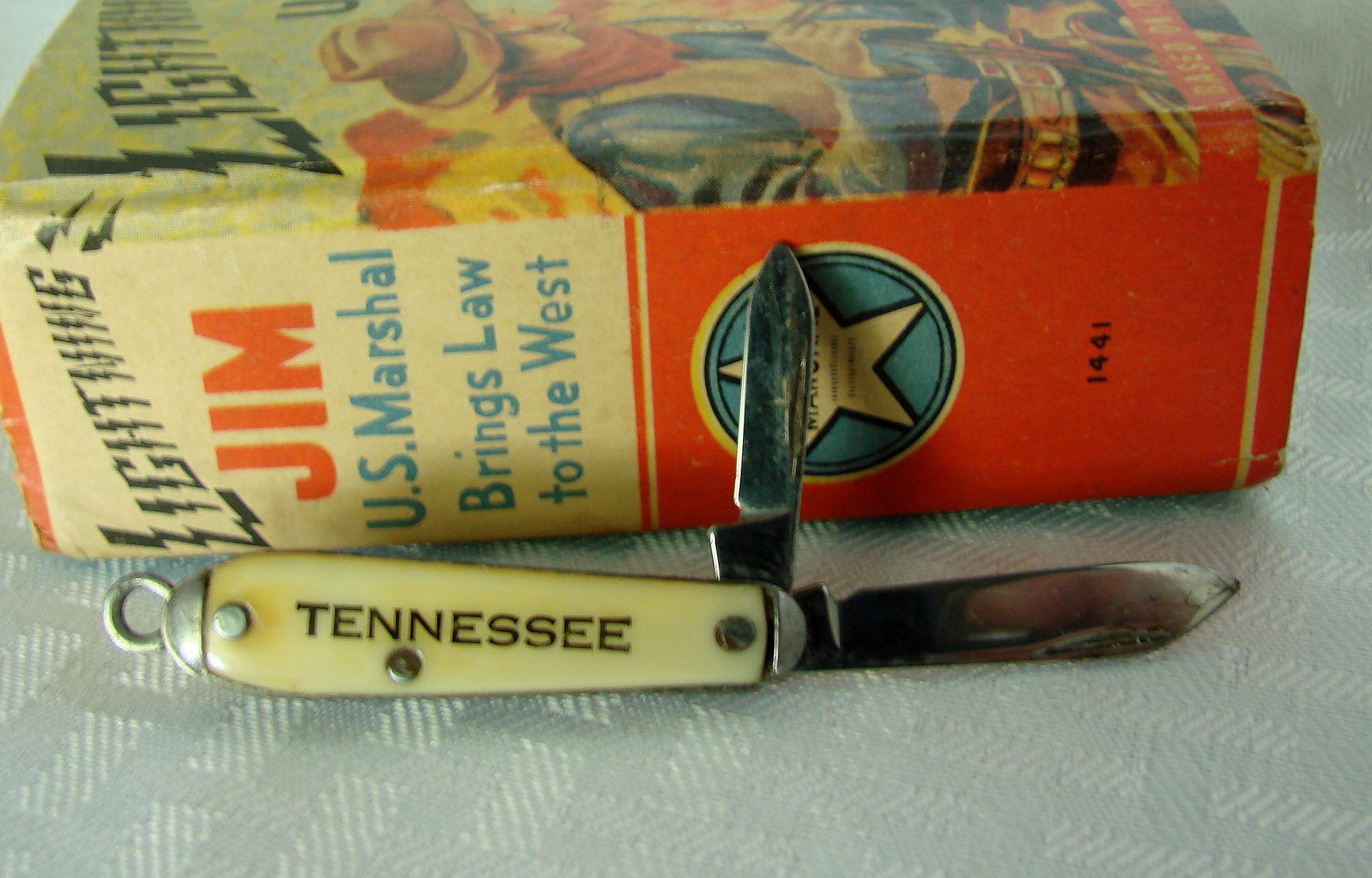 Tennessee Fob Pen Knife 2 Blade Pocket Knife Souvenir Etsy