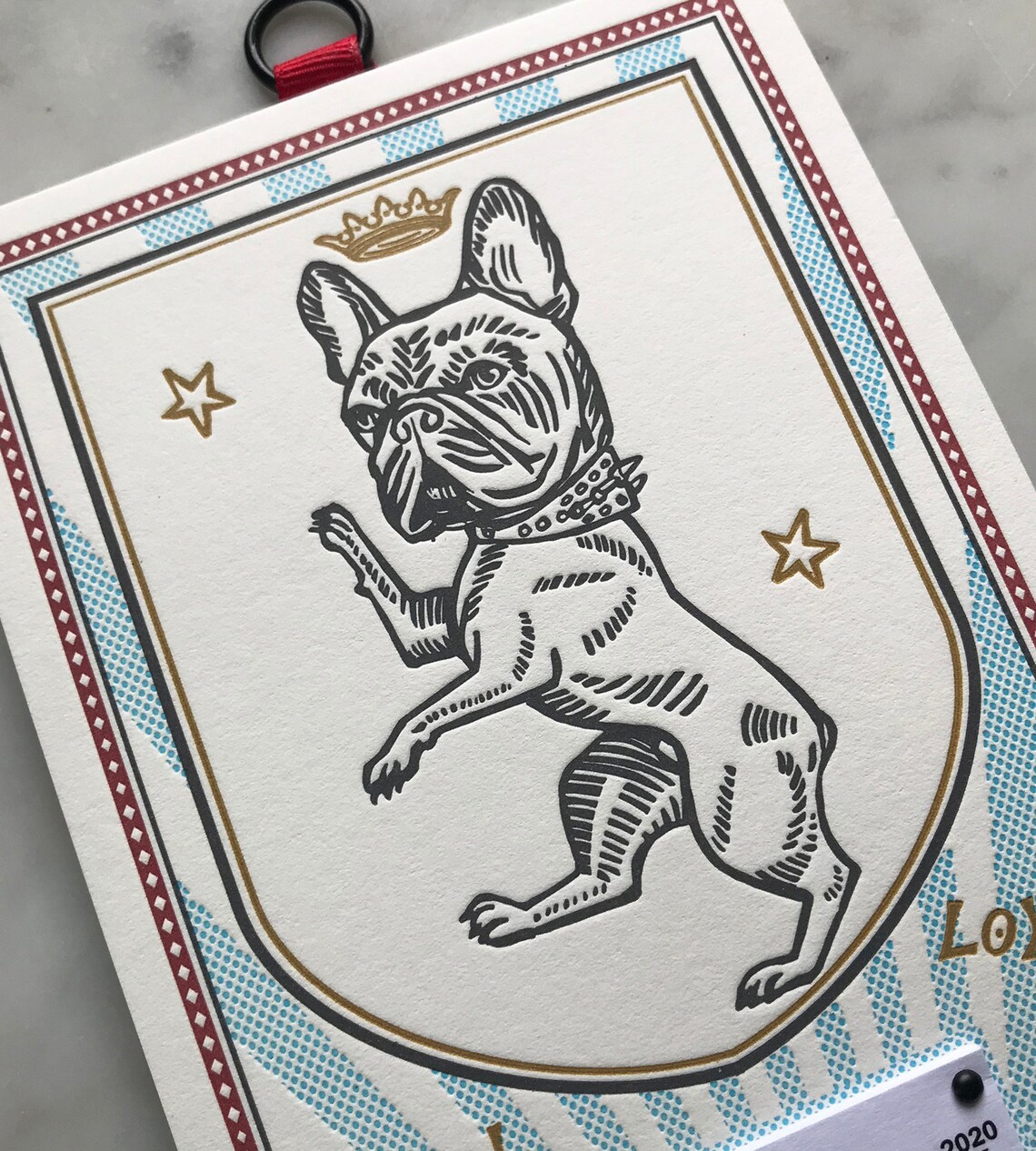 French Bulldog Art desk Calendar for 2021 Handmade Etsy