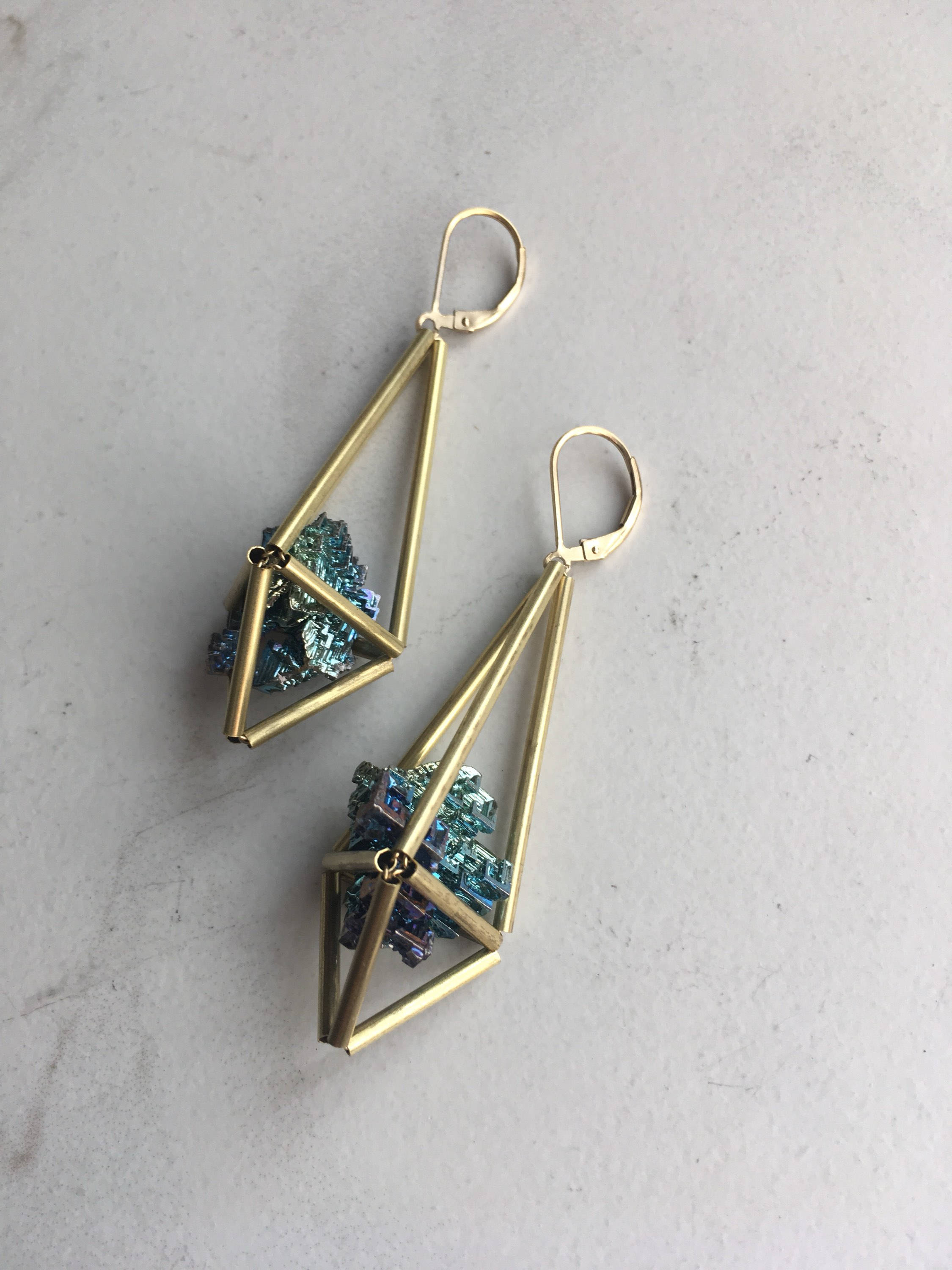 Bismuth Himmeli Earrings