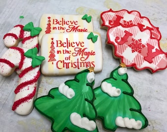 Christmas Cookies  red christmas color collection  holiday cookies