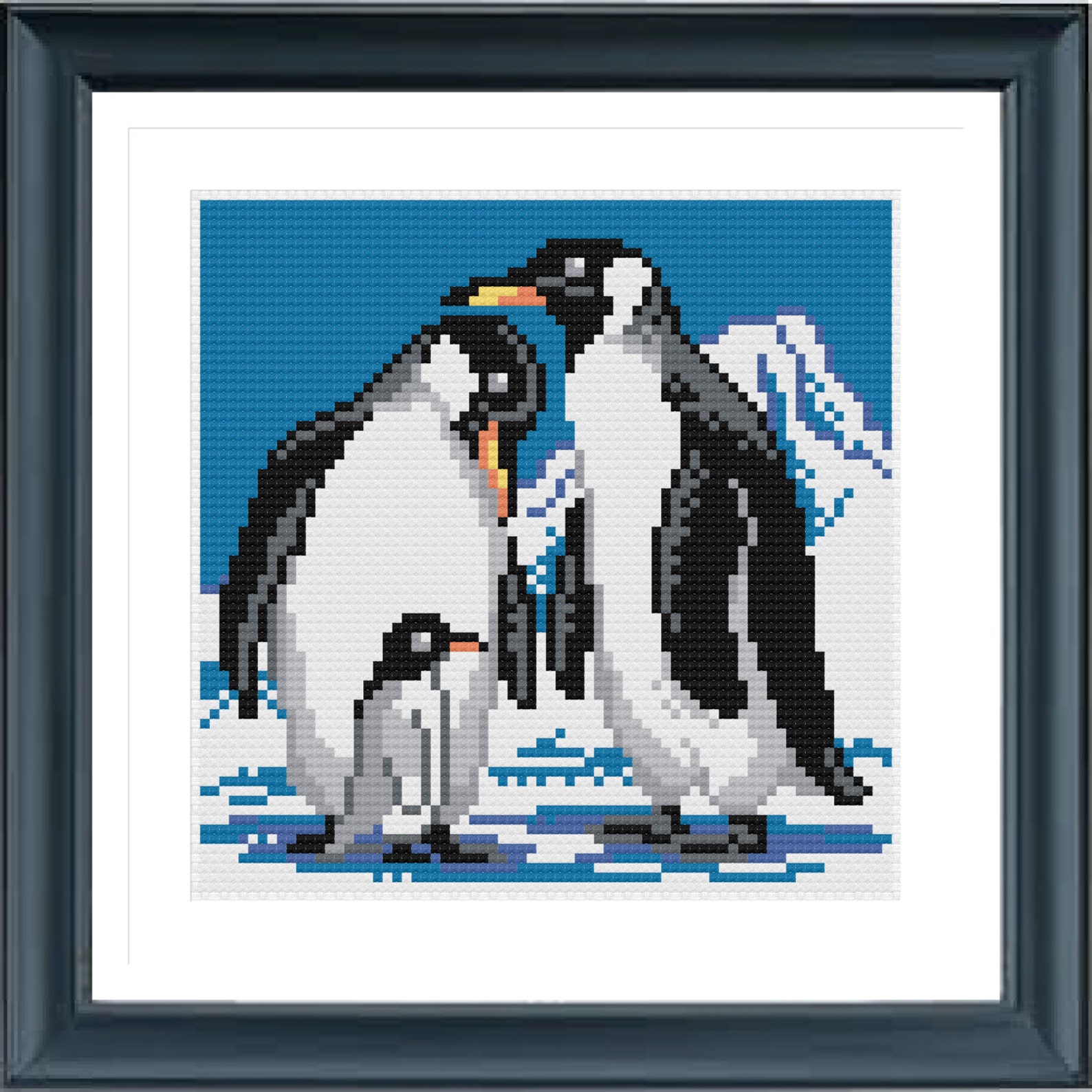 Penguins Cross Stitch Pattern PDF Instant Download DMC Etsy