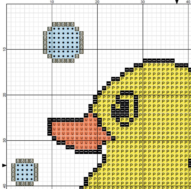Cross Stitch Pattern Duck PDF Instant Download Counted Etsy