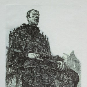 Original Fine Art Etching Print &quot;The Law&quot;, Aquatint Print | Contemporary Print | Intaglio Print