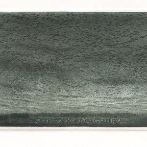 Etching, Roulette Print - The Time That Flies in Sorrow - by Marin Gruev