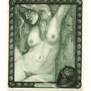 Passion - Etching, Dry Point Print by Marin Gruev