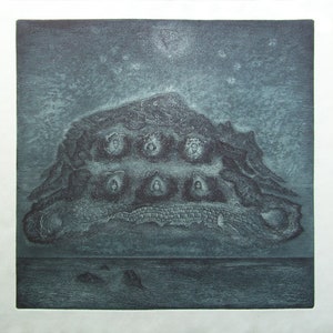 Etching Aquatint Print &quot;Inevitability III&quot; by Marin Gruev
