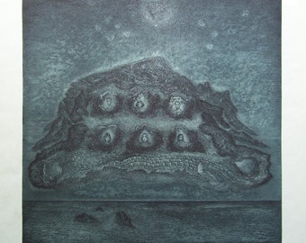 Etching Aquatint Print "Inevitability III" by Marin Gruev