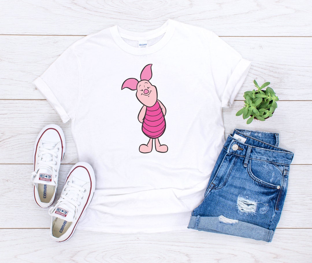 Piglet T-shirt Winnie the Pooh Disney Fan Shirts Adult Men's S-3XL ...