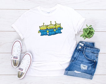 Toy Story Green Aliens T-shirt Toy story land Disney shirts available in Adult Unisex Men's S-3XL | Youth Kids | Ladies | Baby sizes -ts8-