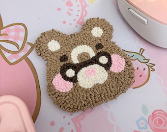 Handmade Gouba Coaster | Genshin Impact Punch Needle Mug Rug