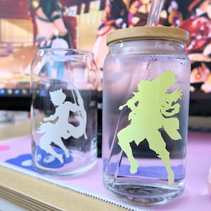 Custom Genshin Geo Character Color Changing Cup | Made-to-Order | Genshin color changing glass cup, Fan-made