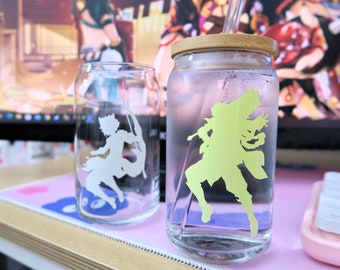 Custom Genshin Geo Character Color Changing Cup | Made-to-Order | Genshin color changing glass cup, Fan-made