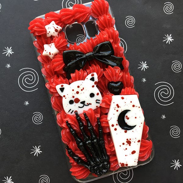 Decoden Phone Case for Samsung Galaxy S6 / Creepy Cute Decoden