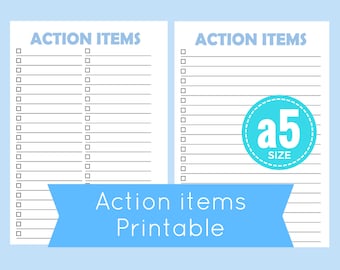 a5 to do list printable, a5 planner printables, printable checklist, to do list, a5 printables