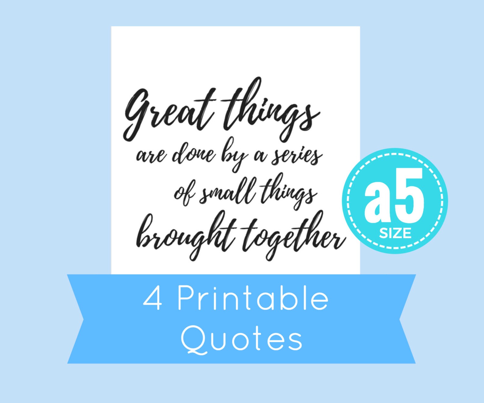 A5 Printable Quotes, A5 Quotes, Printable A5 Inserts, A5 Printables ...