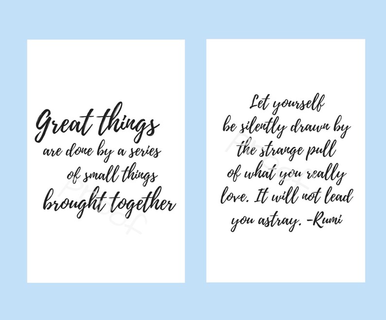 A5 Printable Quotes, A5 Quotes, Printable A5 Inserts, A5 Printables ...