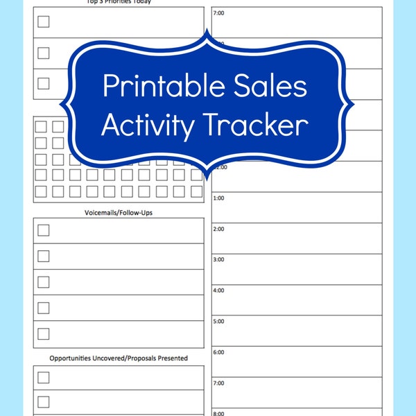 Sales Activity Tracker Daily Planner, Cold Call Tracker Template, Cold Call Tracking Sheet, Printable Call Log, Sales Planner