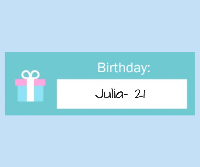 Birthday Planner Stickers, Printable Birthday Stickers for Use With ... Birthday Planner Stickers, Printable Birthday Stickers for Use With ...