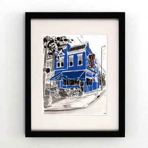 Curbside - The Fan, Richmond VA - Giclee Print