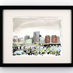 Richmond Va Art - Richmond Skyline