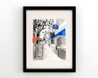 The Virginian, The Corner, Charlottesville, VA - Giclee Print