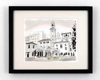 The Jefferson Hotel Print - Richmond VA