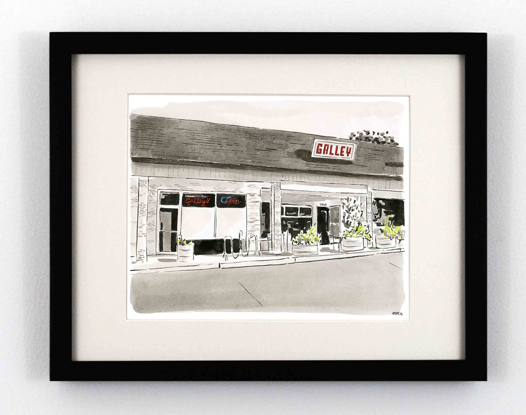 Galley Kitchen - Stratford Hills, Richmond VA - Giclee Print - Etsy