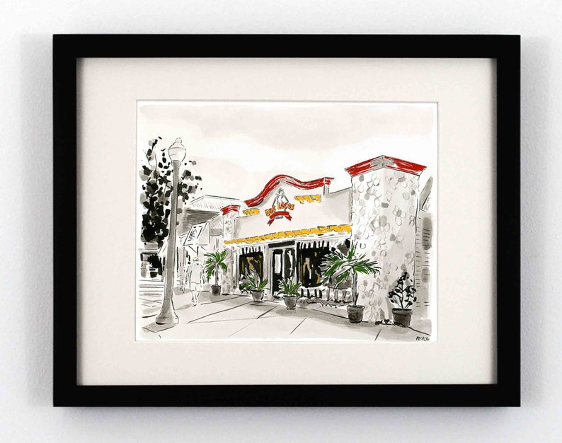 Rehoboth Beach DE Art Dos Locos Stonegrill Print | Etsy