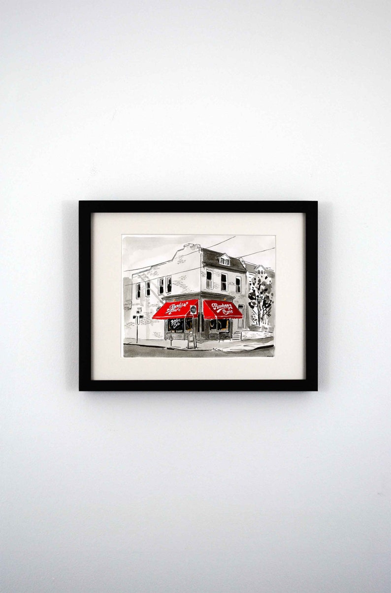 Bamboo Cafe the Fan, Richmond VA Giclee Print Etsy