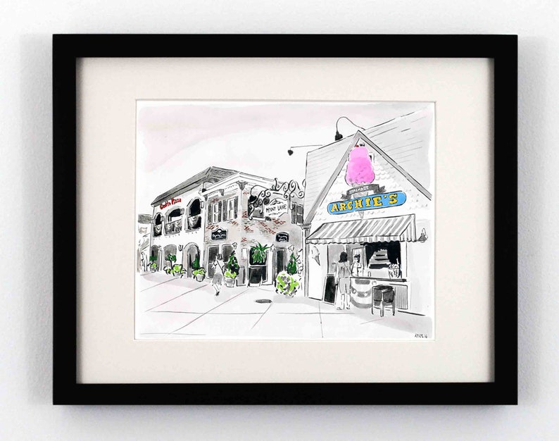 Rehoboth Beach DE Art Penny Lane Print Etsy