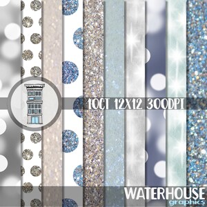 Digitaal kerstpapier, digitaal kerstpapier, instant download kerstpapier voor kerstkaarten, nieuwjaarsachtergrond, digitale scrapbooking