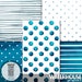 Watercolor BLUE Digital Paper Pack INSTANT Digital DOWNLOAD Navy ...