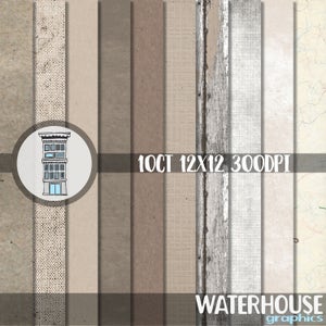 Paquet de papier numérique rustique TÉLÉCHARGEMENT NUMÉRIQUE INSTANTANÉ Arrière-plans neutres Textures de bois décors de scrapbooking numérique en lin papier kraft
