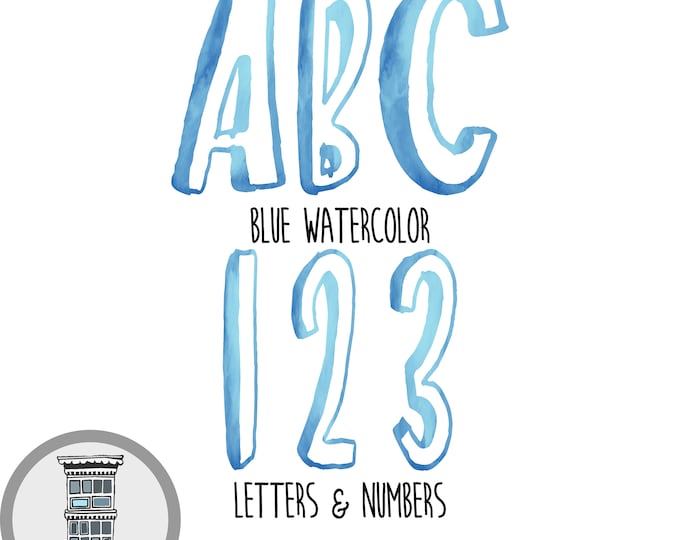 Blue Alphabet Clipart, Alphabet A-Z, Letters 0-9, Alphabet PNG, Letter ...