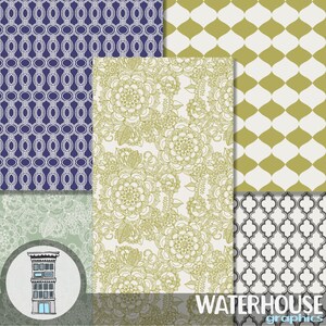 Digital Moroccan PAPER PACK Instant Download Quatrefoil Floral Moroccan ...