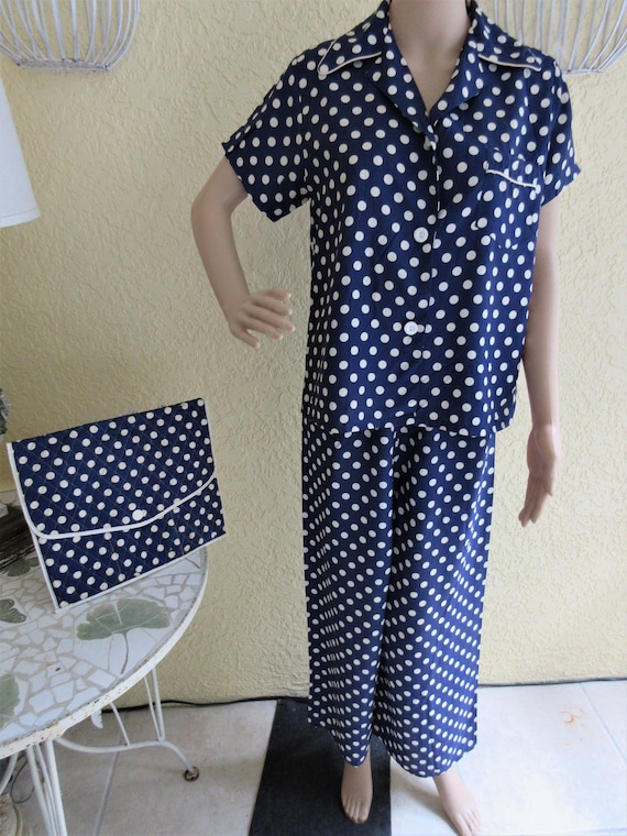 Vintage Blue German Pajama Shirt main image 1