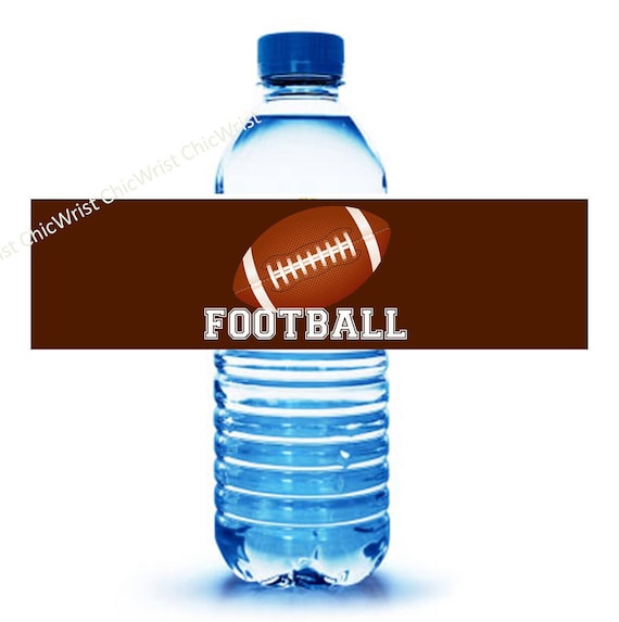 FOOTBALL THEME // Football party labels // water bottle party labels // Soda labels // Football labels // sports bottle labels Il_570xn