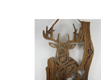 Rustic Deer Plaque NP07