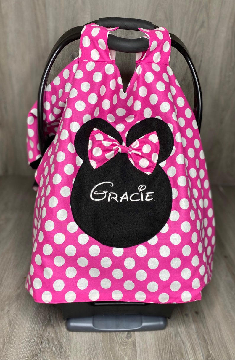 Minnie Mouse Inspired Car seat cover Etsy