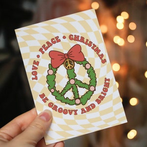 Amour Paix Noël | Carte de Noël